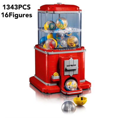 2025 New Creative Vending Machine DIY Gacha Technology 21358 Building Blocks Puzzle Game Brick Toy Girl Boy Christmas Gifts