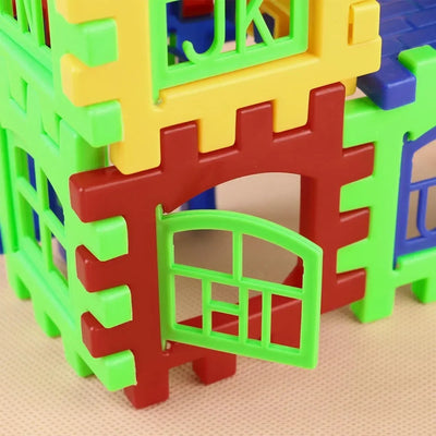 2025 Best DIY Gift Toy for Girls 24 PCS/set Plastic Small Pieces Kids Learning Blocks Shapes Building Blocks Toys Development