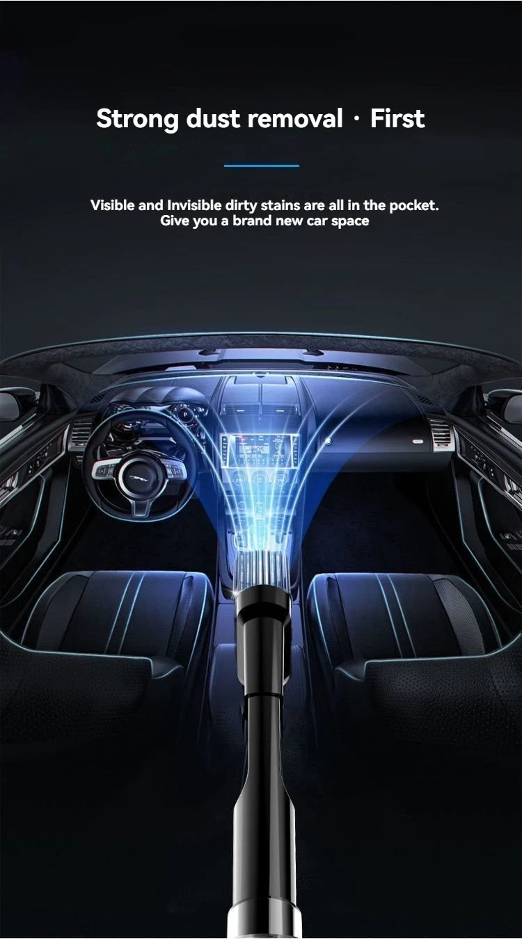 Car Vacuum Cleaner 12000PA Powerful Cleaning Machine Cars Cleaner Mini Wireless Portable Hand Held Cleaner for Home Appliance