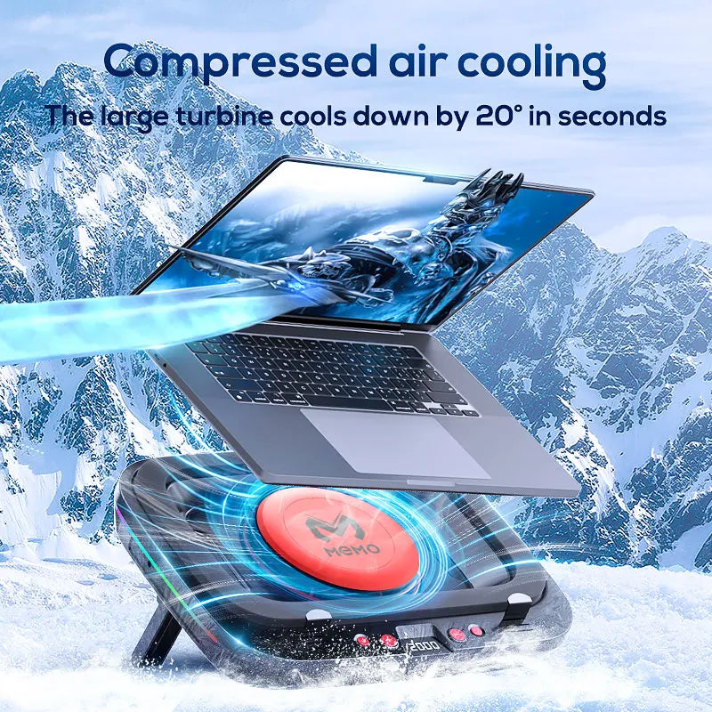 Laptop Cooling Pad Laptop Coolers for Computer PC Notebook Gaming Laptop Fan Height Adjustable Laptop Cooling Stand