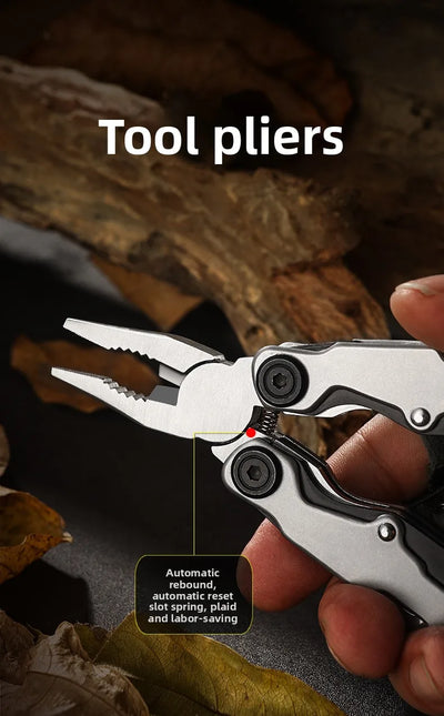 Multifunctional pliers mini tool pliers steel folding pliers multi-purpose knife pliers emergency outdoor home portable