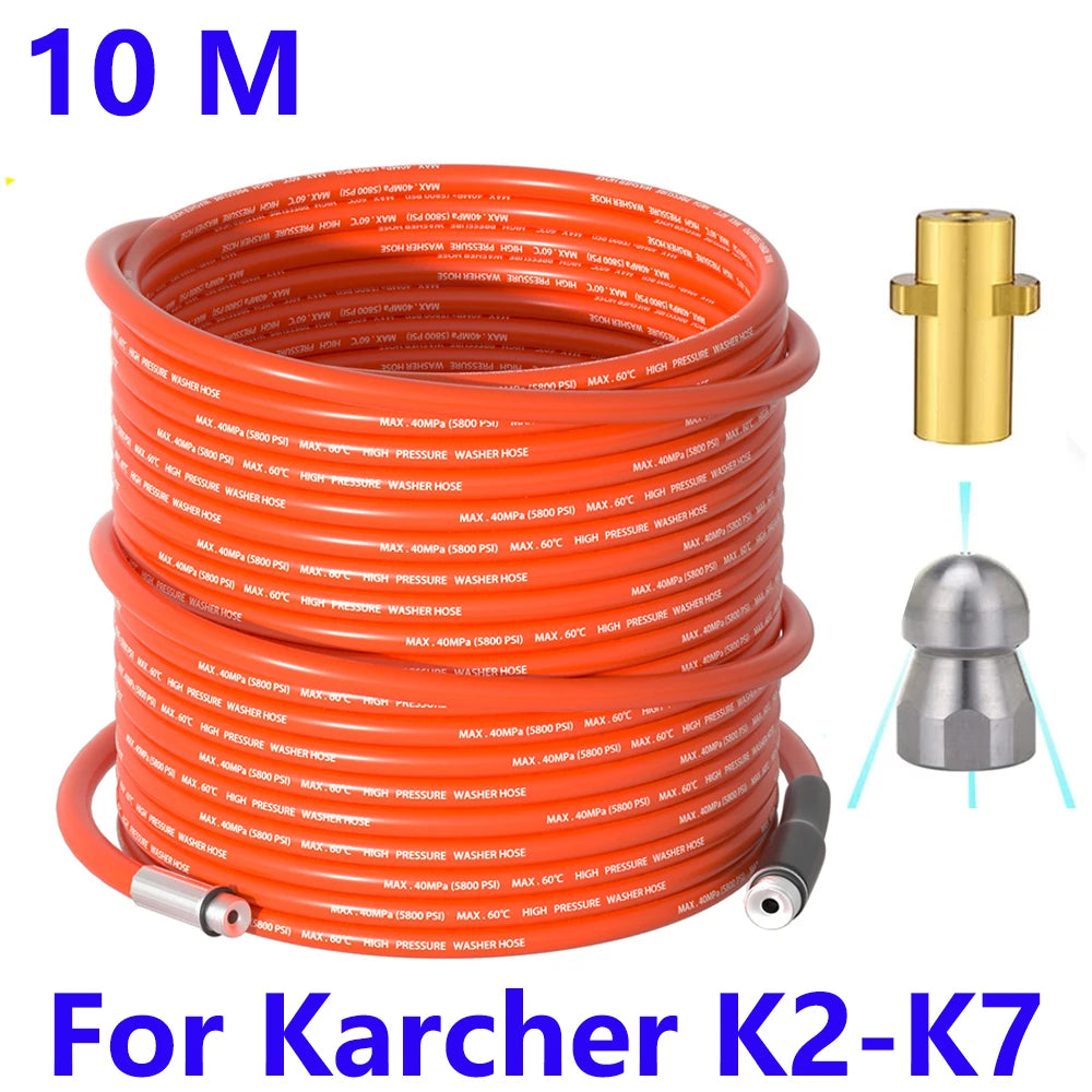 For karcher K2-K7pressure washer high pressure water hose,for sewer cleaning hose,Car cleaning kit ,Washer nozzles Pneumatic gun