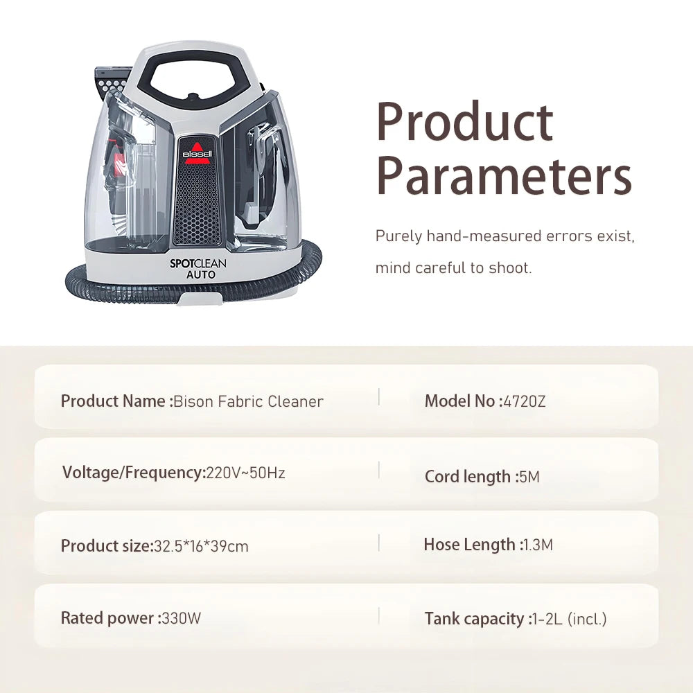 Portable Electric Steam Cleaner 220V Household Fabric Cleaning Machine Sofa Carpet Mattress Curtains Car Cleaner