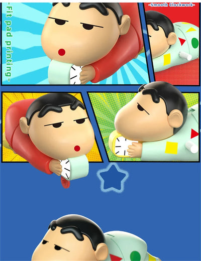 2025 New Wind-up Crawler Toy - Anime Boy Lazy Wake Up Model, Swing Alarm Clock & Qixi Gift Set