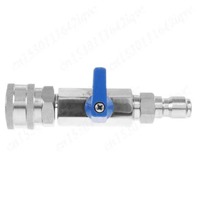 High Pressure Washer Ball Valve Kit with 3/8 Or 1/4 Inch Quick Connect Plug Power Washer Hose Control 4500 PSI Water Flow Switch