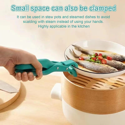 Easy Lift Anti-Scald Bowl Clip Hot Dish Non-slip Holder Plate Retriever Tongs Pot Pan Gripper Multifunction Kitchen Supplies