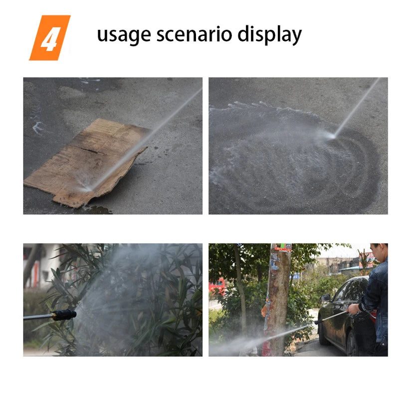 Portable 220v 1300psi High Pressure Washer Car Washer Water Gun Pressure Water Pump 90bar Real Outlet  for Parkside Foam Lance