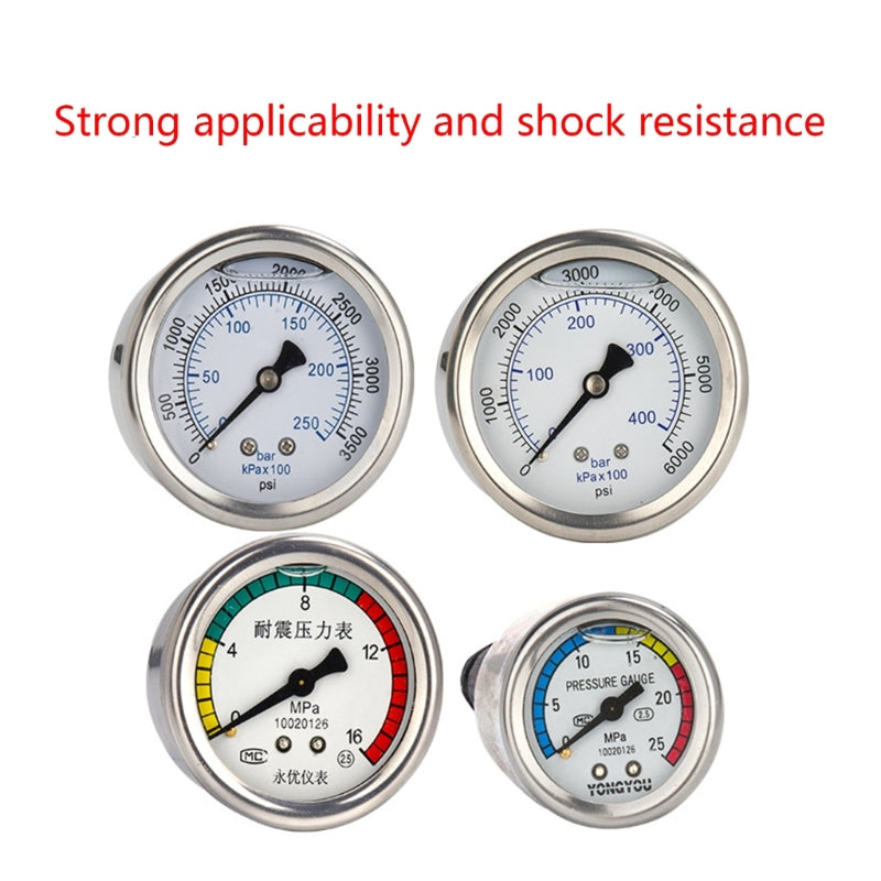 High Pressure Washer Car Wash- Machine Pump Pressure Gauge Universal- Washer Cleaning Machine Fitting M14 Thread Dropshipping