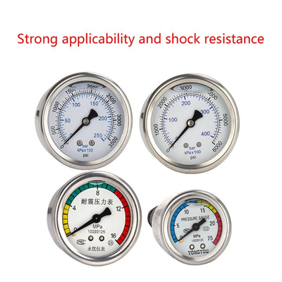 High Pressure Washer Car Wash- Machine Pump Pressure Gauge Universal- Washer Cleaning Machine Fitting M14 Thread Dropshipping