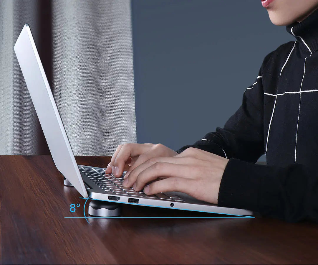 Laptop Cooling Pad Hagibis Ergonomic Laptop Stand Small Invisible Cooler Ball Portable Magnetic Foot Heat for MacBook Computer