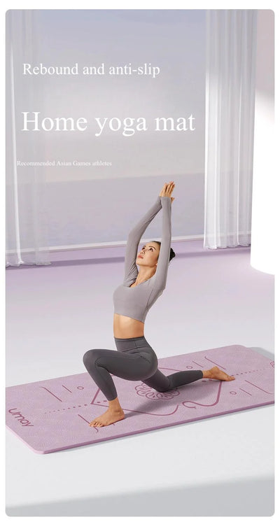 Yoga Mat & Exercise Mat for Home Use, Women - Specific, Shock - Absorbing, Quiet, 2025 New Model, Professional Anti -Slip