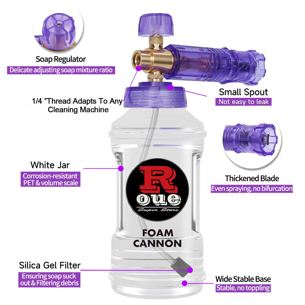 Pressure Washer  Snow Foam Lance Foam Nozzle Car Wash Foam Maker for parkside Karcher Elitech Bort AR Bosch Pressure Washer