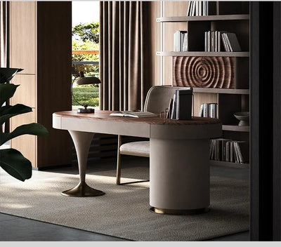 Modern European Floor Standing Office Desk Luxury Design Escritorios De Ordenador Upgrade Your Home Office Aesthetic Furniture