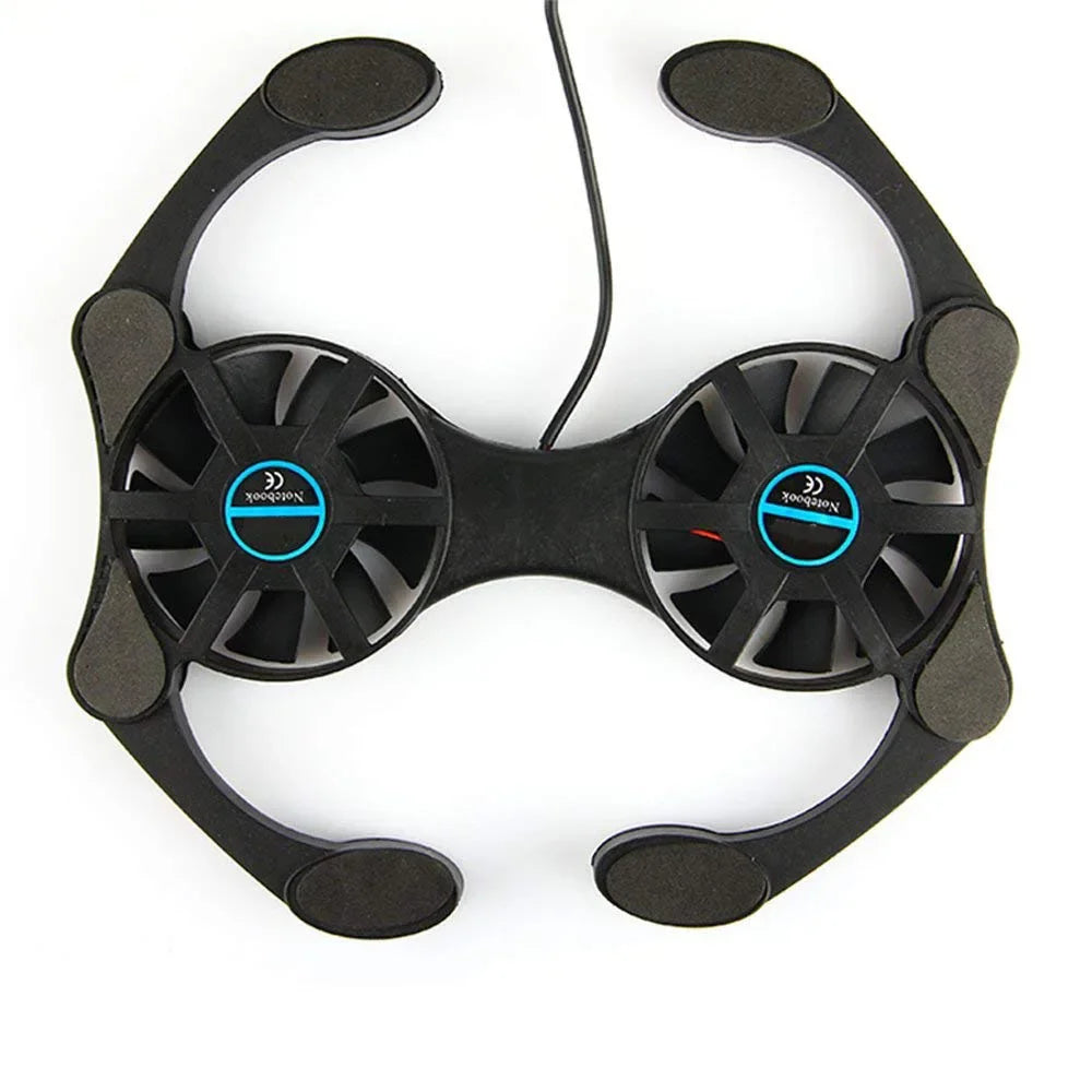 Foldable USB Laptop Cooling Pads With Double Fans Mini Octopus Notebook Cooler Cooling Pad For 7-15 Inch Notebook Laptop