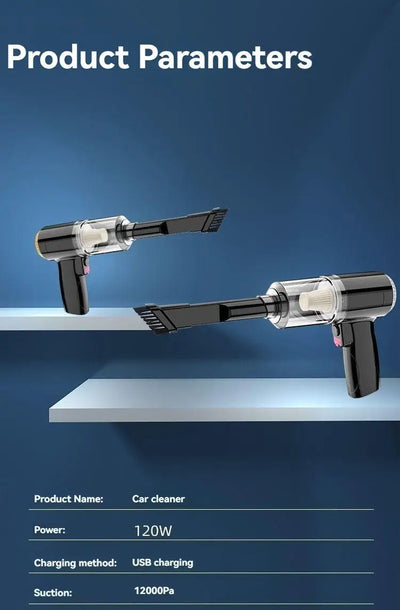 Car Vacuum Cleaner 12000PA Powerful Cleaning Machine Cars Cleaner Mini Wireless Portable Hand Held Cleaner for Home Appliance