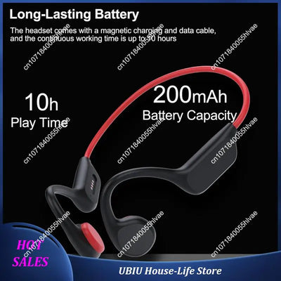 Bluetooth Wireless Open-Ear Bone Conduction Headphones Sports Headset Swimming Earphones Built-In Mic For Workout-Best Selling