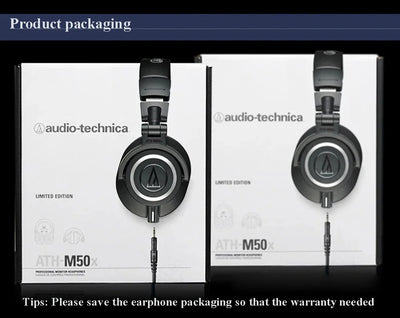Audio-Technica ATH-M50x Professional Studio Monitor Headphones