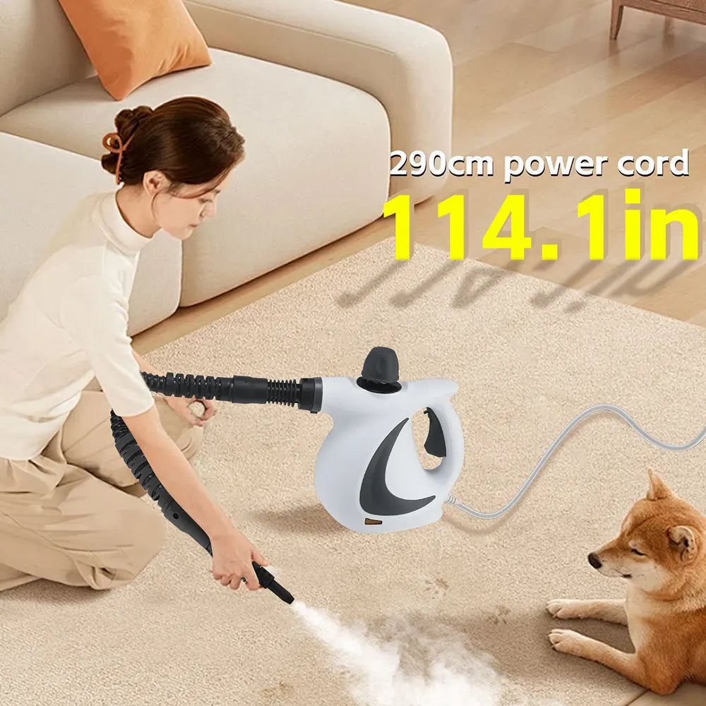 High-Pressure Steam Cleaner for Kitchen & Air Conditioner | 1050W Oil & Grease Removal, Disinfection, Home Use