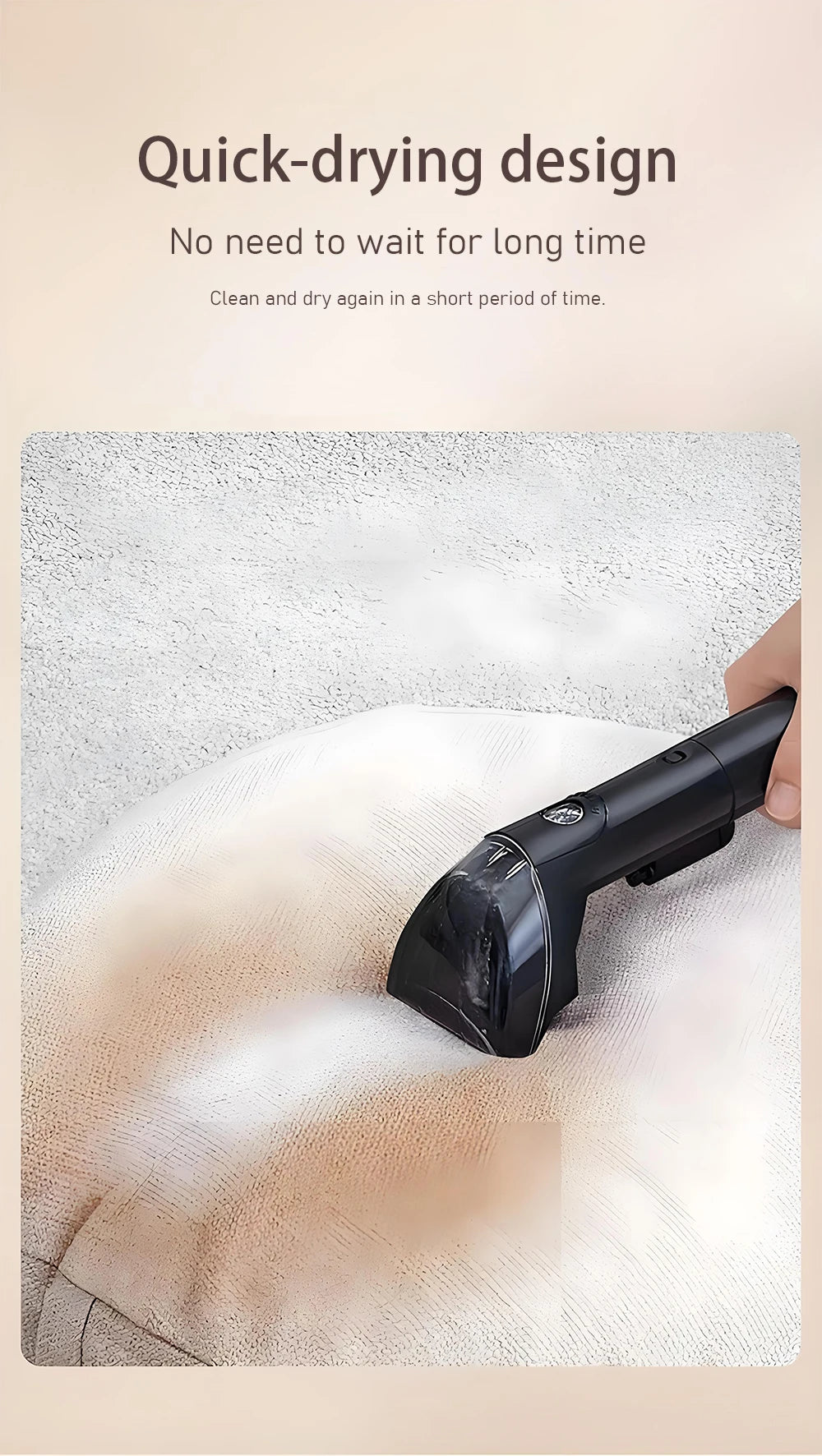 Portable Electric Steam Cleaner 220V Household Fabric Cleaning Machine Sofa Carpet Mattress Curtains Car Cleaner