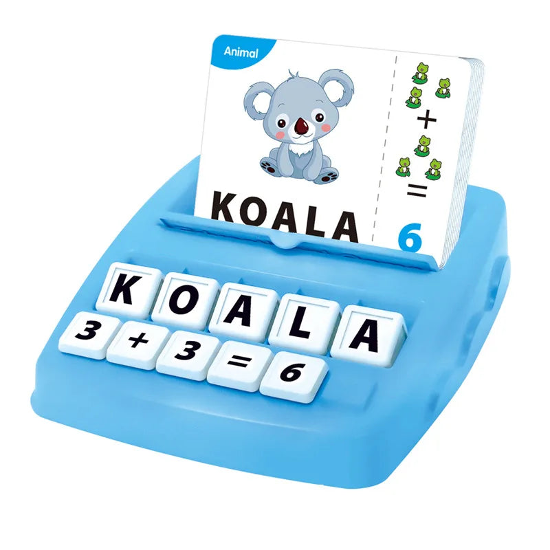Educational Toys Learning Games for Kids 2 in 1 Matching Letter Spelling Number Cognition Early Math Game for Boys Girls Gifts