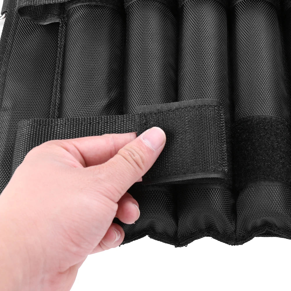 15kg 20kg 50kg Loading Weighted Vest Adjustable Exercise Training Fitness Jacket Gym Workout Boxing Vest Sand Fitness Waistcoat