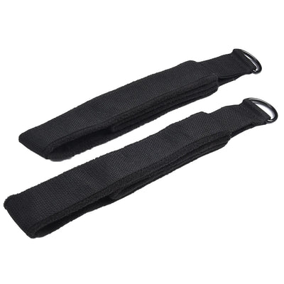 Pilates Reformer Foot Straps - Double Loop D-Ring Exercise Handles (2-Pack)