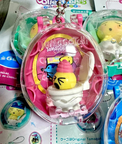 Bandai Tamagotchi Spare Time Series2  Pooptime Pendant  Bean Mr.Koigari Doll Box Toy Collectible Anime Game Figurine
