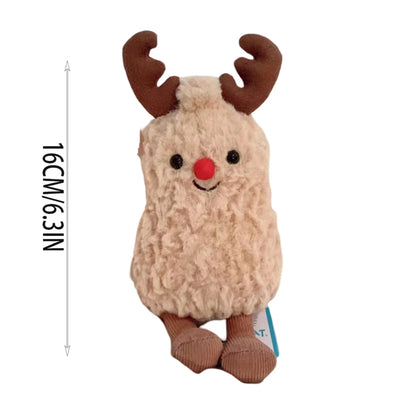 2025 Little Cartoon Doll Cute Toy High Beauty Girl Doll Christmas Ornaments Deer Peanut Ornament Birthday Christmas Gifts