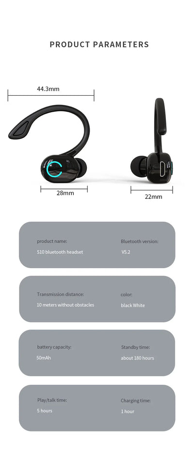 Bluetooth 5.2 Business Wireless Headphone