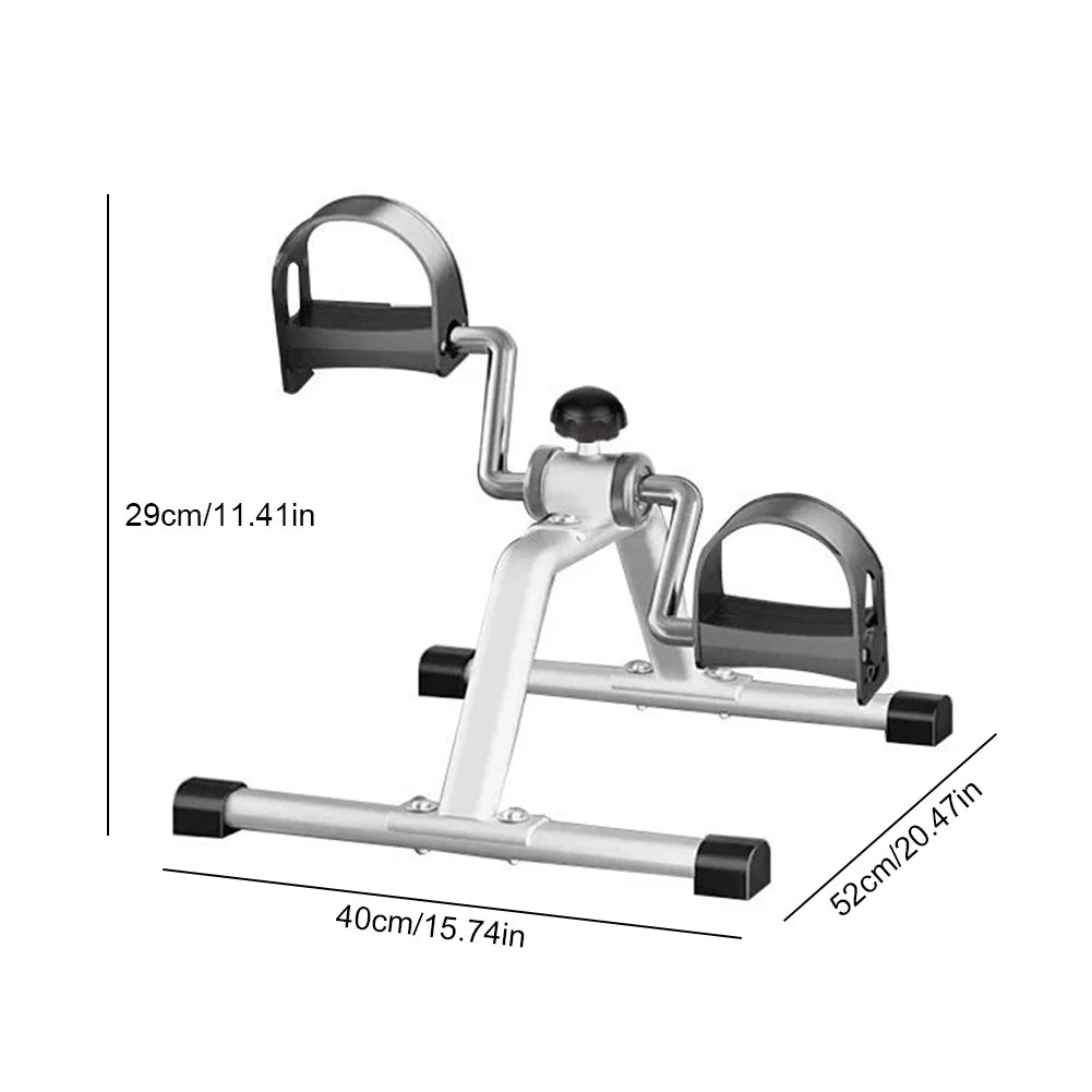Portable Pedal Exerciser Mini Exercise Bike Adjustable Resistance Under Desk Bike Pedal Exerciser Multi-Function for Seniors