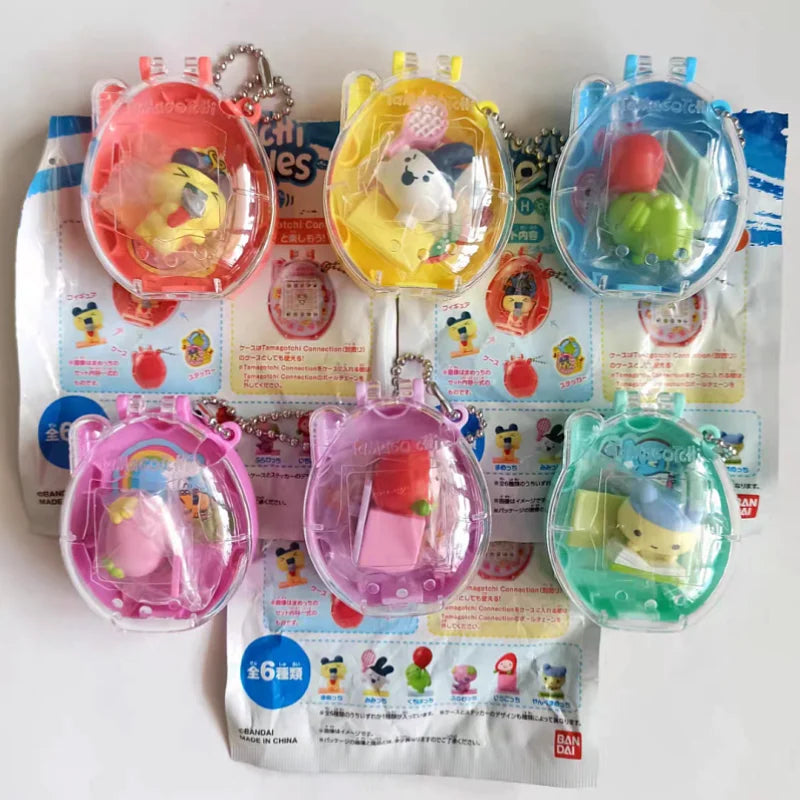 Original Bandai Tamagotchi Spare Time Series2 Pooptime Pendant Bean Mr.Koigari Doll Box Toy Collectible Anime Game Figurine Toys