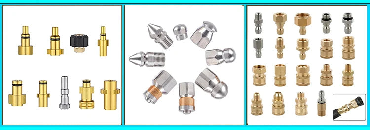 Pressure Washer Sewer Drain Water Cleaning Hose Car Washer Pipe Line Cleaning Kit Sewage Jet Hose For Lavor /  Sterwins / Vax