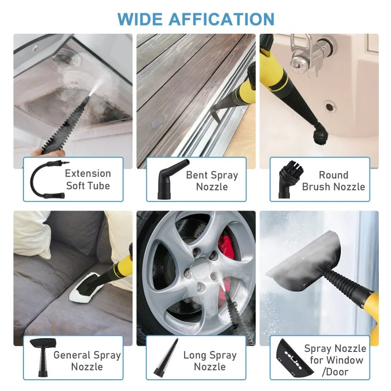 1050W Small Household Handheld Steam Cleaner for High Temperature And High Pressure Kitchen Oil Pollution Air Conditioning Clean