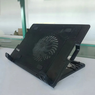 Adjustable Laptop Cooling Fan Pad Heat Dissipation Two USB Port Laptop Cooler Base Stand Portable 15.6 Inch