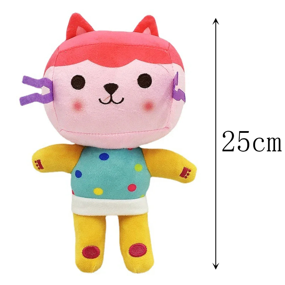 2025 Hot Gabbys doll house Plush Toy Mercat Cartoon Stuffed Animals Smiling Cat Car Cat Hug Gaby Girl Birthday Gift