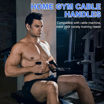 Big Ergonomic Exercise Handles for Cable Machine Attachments Strength Training Resistance Bands Heavy Duty Workoutt Handles Gear