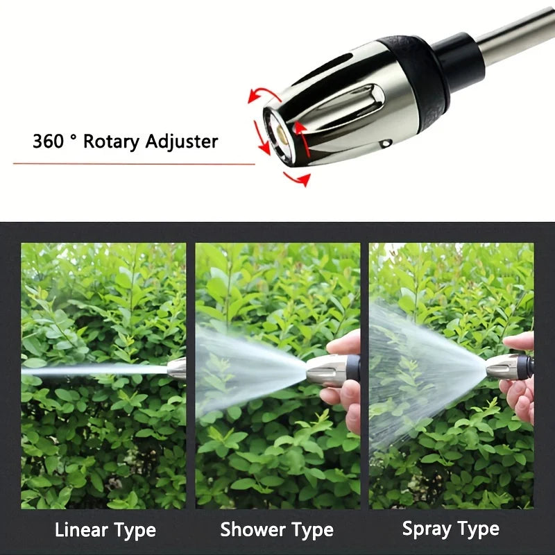 2in1 Dual Hose Pressure Washer Kit Portable High Pressure Water Blaster for Car Home Outdoor Cleaning Vehicles Tires Windows