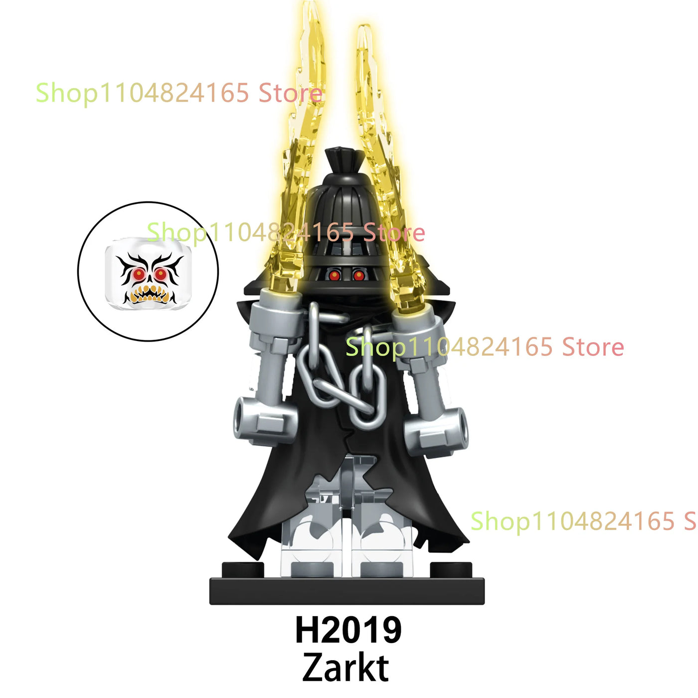New Anime Cartoon TV Ninja Toy Dragons Rising Forbidden Five Nokt Rox Zarkt Drix Kur Ghost Face Bricks Building Blocks Kid Gifts