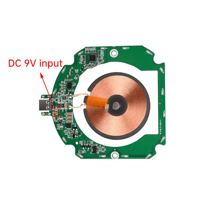Wireless Charging Module DIY Wireless Charger QI Fast Charging Pad Wireless Charging Transmitter Support Smartwatch 15W Adaptive