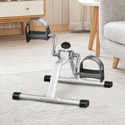 Portable Pedal Exerciser Under Desk Bike Pedal Exerciser Foot Peddler Machine Mini Bicycle Trainer for Indoor Leg Rehabilitation