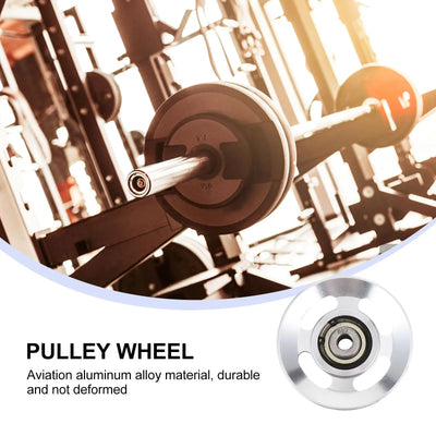 Aluminum Pulley Accessories Smooth Surface Gym Equipment Cable Machine Parts Fitness Tool Exercise Aid Workout Pulley Wheel