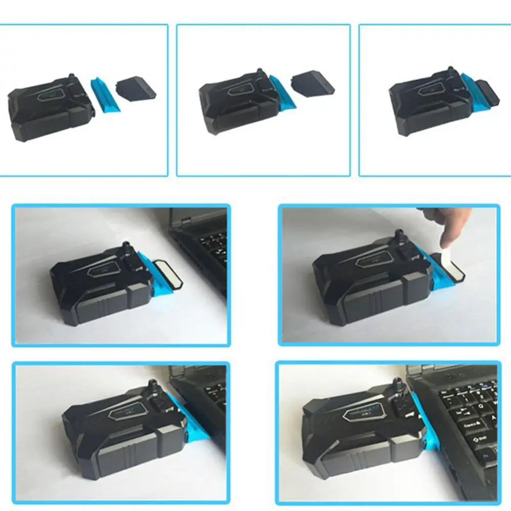 Portable Side Laptop USB Cooler Air External Extracting Cooling Fan Base Laptop Cooling Pad