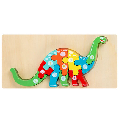 Montessori Wooden Toddler Puzzles for Kids Montessori Toys for Toddlers 2 3 4 Years Old for Toddler Dinosaur Toy