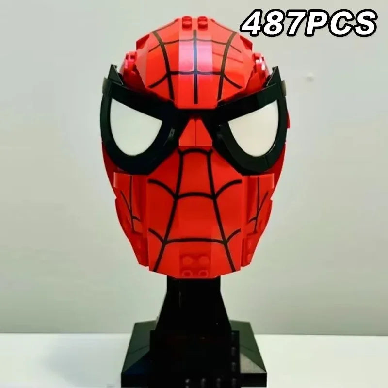 2025 new compatible 76285 red helmet building block series brick model toy children's birthday decoration party gift ornament