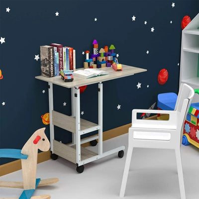 Home Office Desk Movable Height Adjustable Creative PC Vertical Laptop Desk for Study Bedroom Living Room