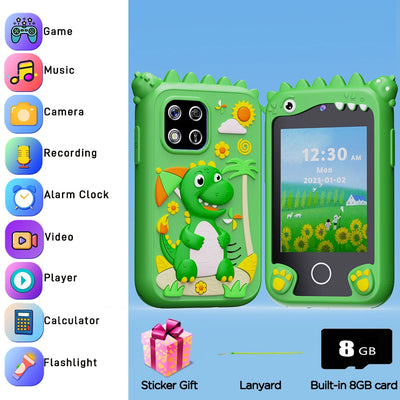 Kids Smart Educational Toys Musci Player Learning Selfie Toddler Phone Games for Children Age 3-12 Best Christmas Birthday Gifts