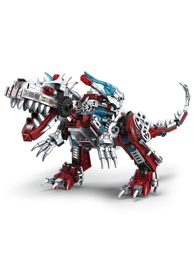 2025 New Dinosaur Toy Boys Assemble Building Blocks Puzzle Mech Model Tyrannosaurus Rex Christmas and New Year Gift