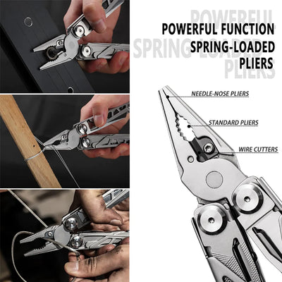 Multitool Folding Knives Pliers Wire Cutter Can Opener Screwdriver Scissor Clamp Hand Tools Diy EDC Survival Gear Manual Pliers