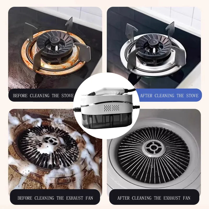 Steam Cleaner High Temperature Household Sterilization for Air Conditioner,Sofa,Kitchen Hood Car Handheld Steam Cleaner EU Plug