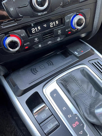 wireless charging pad for Audi A4 B8 B9 A4 Allroad A5 S5 RS5 Q5 SQ5 Fast phone charger mobile holder usb Center console